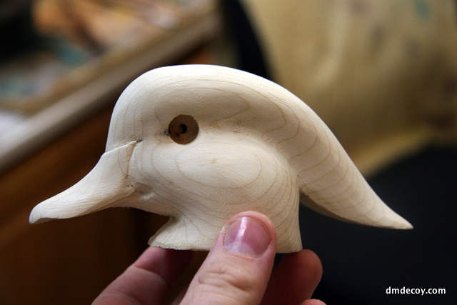 Carving the head