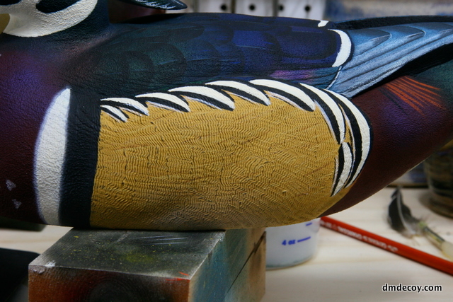Completing the painting