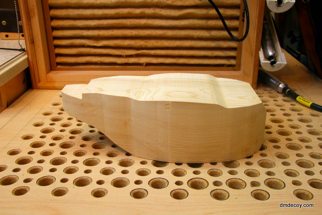 Cutting out a decoy blank