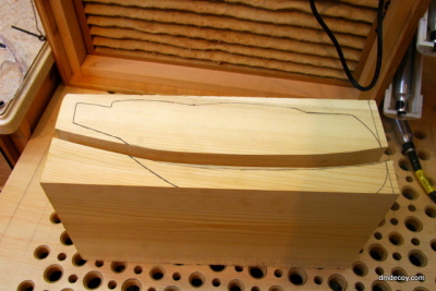 Cutting out a decoy blank