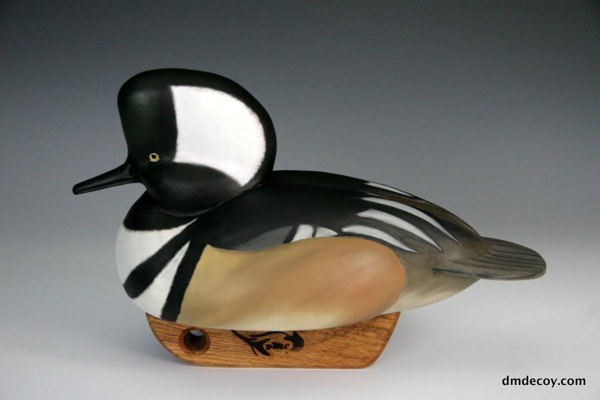 Hooded merganser decoy