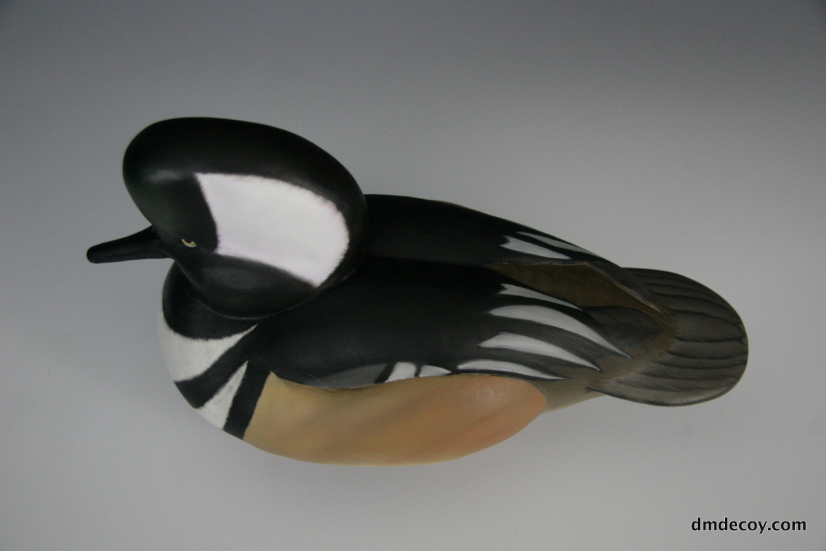 Hooded merganser decoy