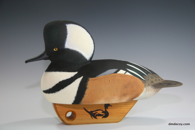 Hooded merganser decoy