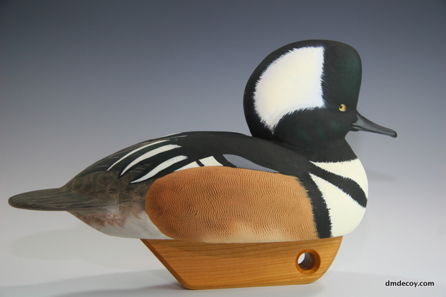 Hooded merganser decoy