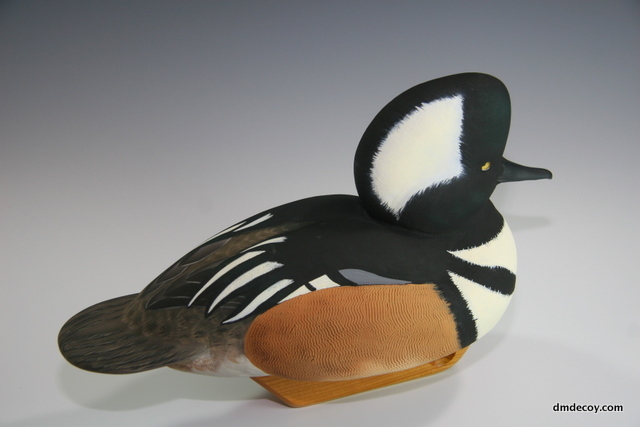 Hooded merganser decoy