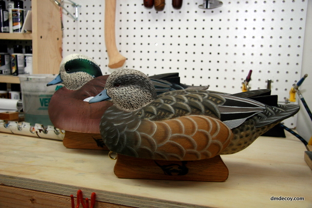 Finished wigeon pair